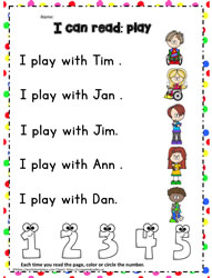 Sight Word to Read - play